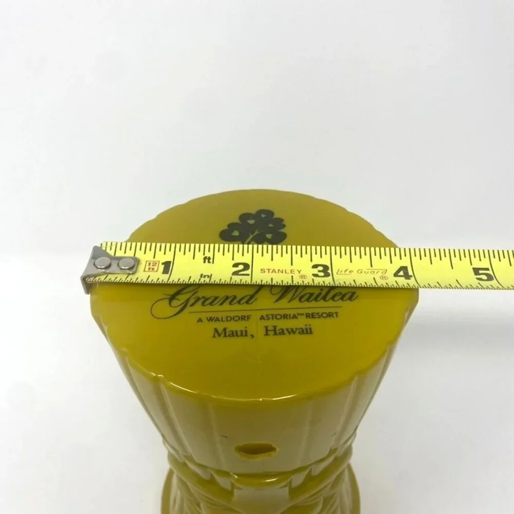 Grand Wailea Maui Tiki Cup Bank Hawaiian Souvenir Tropical Luau Novelty